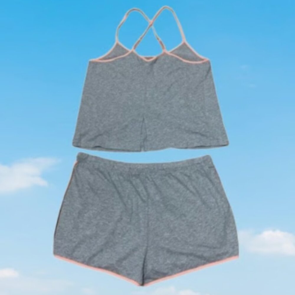 CALME Night and Day Tank Top & Elastic-Waist Shorts Set Women's Size XL - Picture 2 of 7